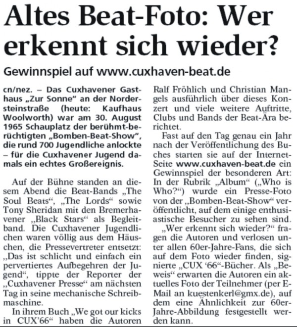 Cuxhavner Nachrichten vom 11.3.2008