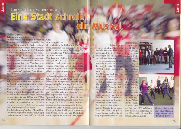 Veranstaltungskalender April 2008/MUSICAL 2009 !