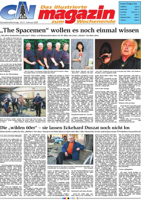 Feten Ankündigung in der CN 10.2.2007