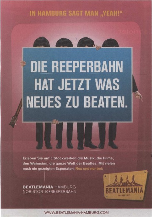 Beatles Museum Hamburg‑Flyer