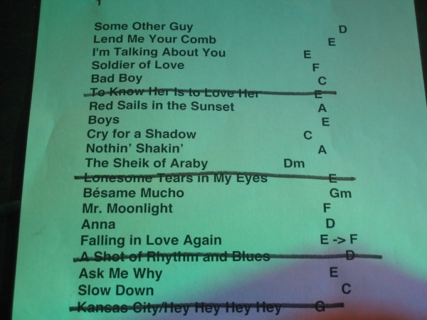 Set Liste Bambi Kino 17.08.2010
