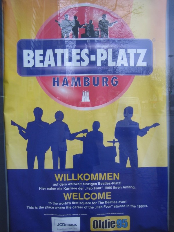 Hinweisplakat auf der Reeperbahn