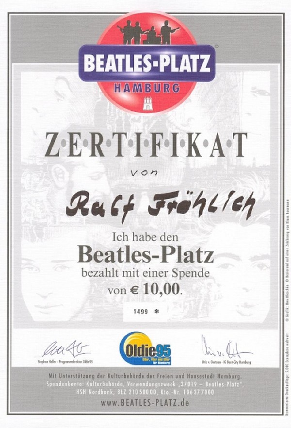 Beatles Platz Hamburg